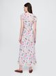 Květované maxi šaty Barevná