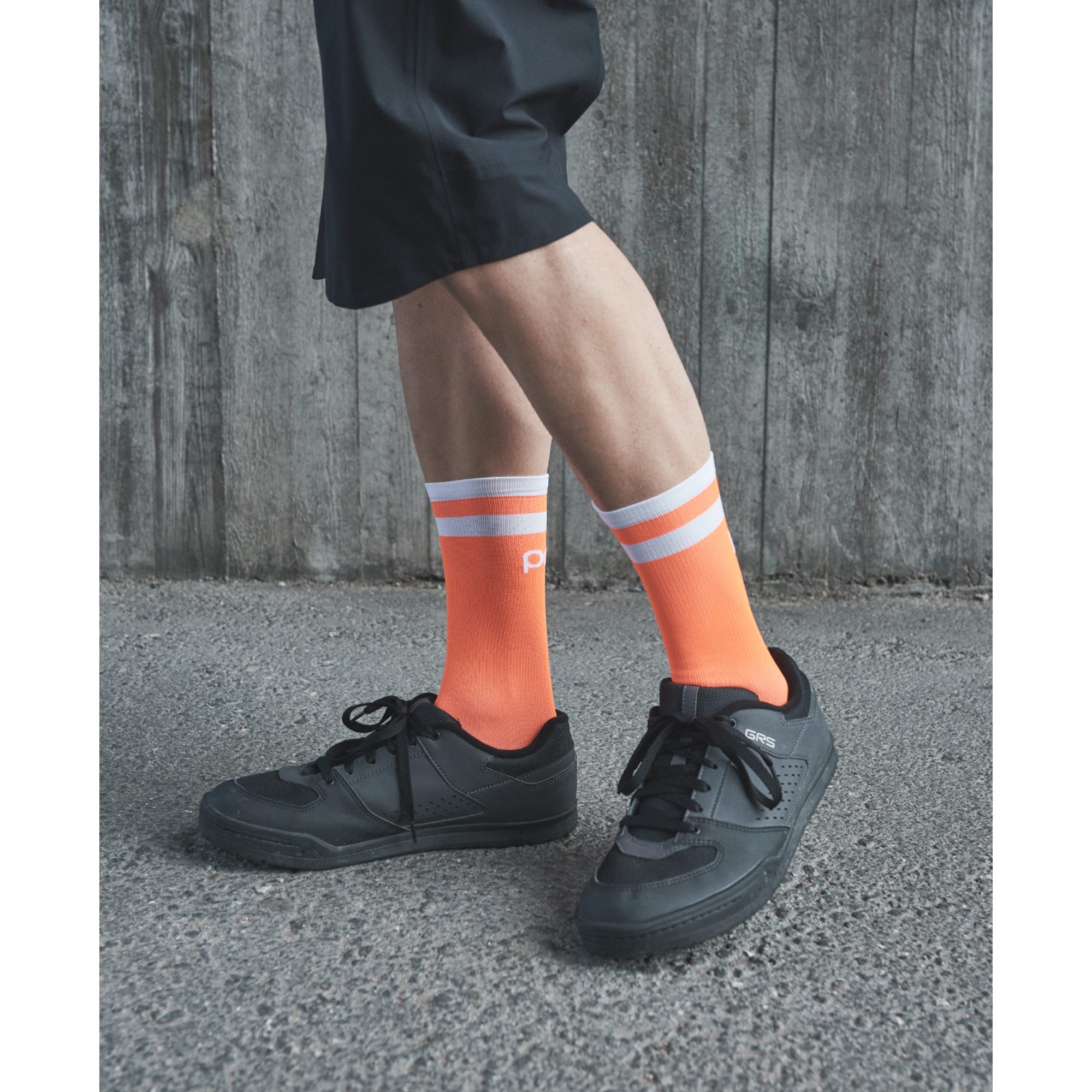 Lure MTB Sock Long Zink Orange/Hydrogen White