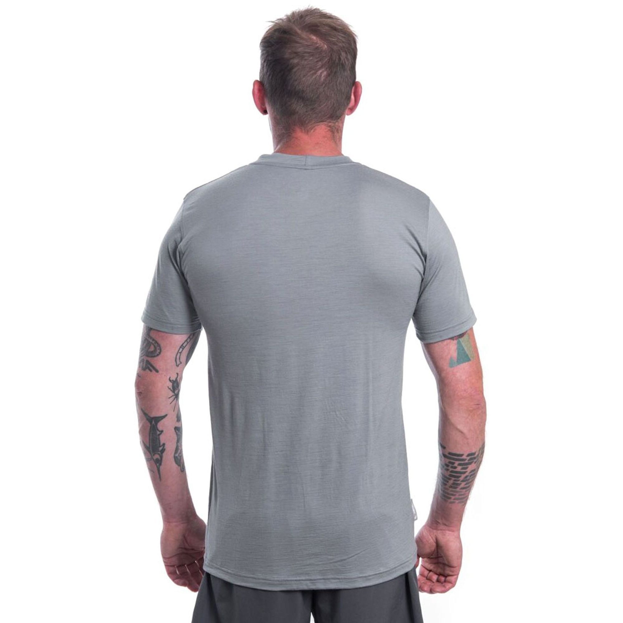 MERINO ACTIVE VAN LIFE pánské triko kr.rukáv šedá