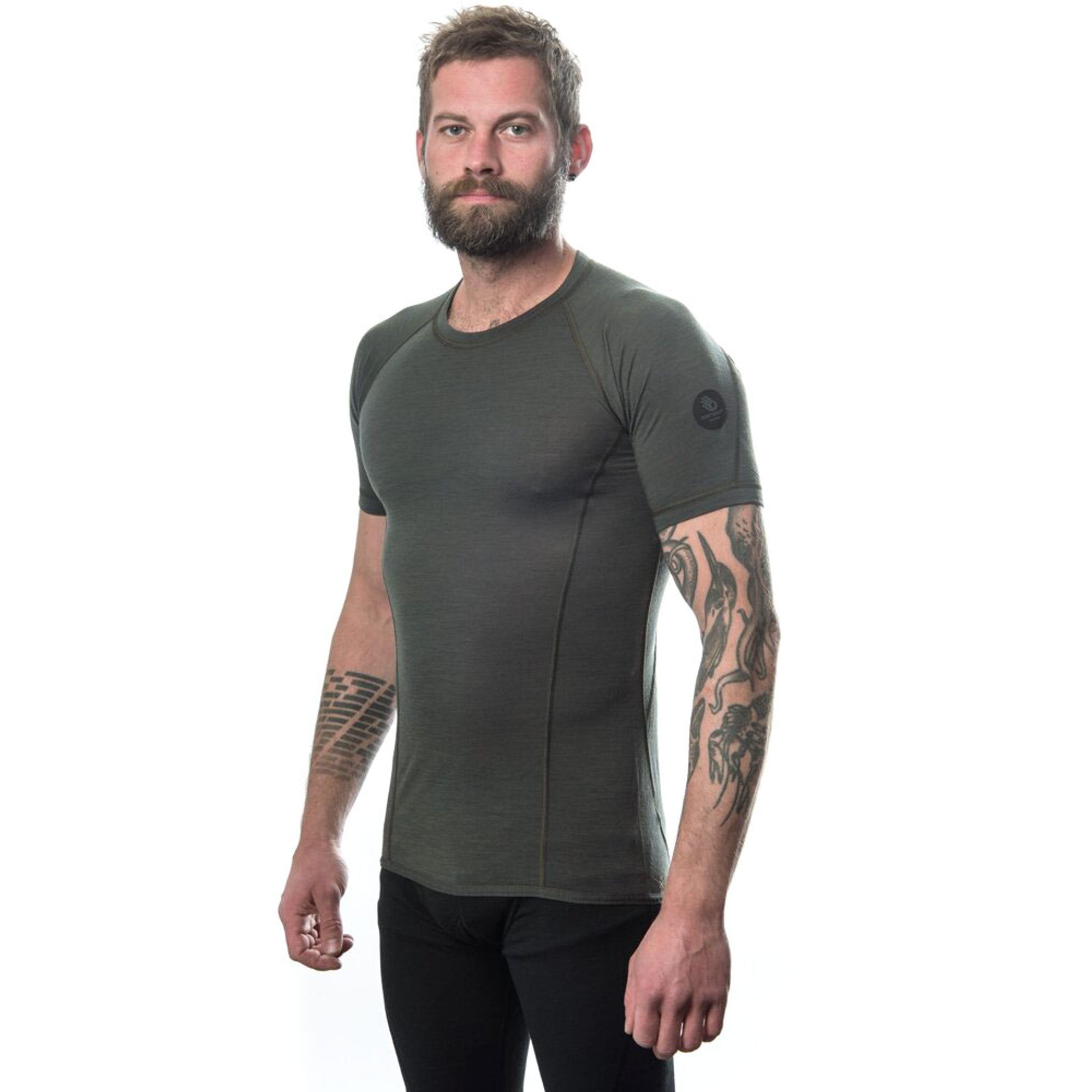 MERINO AIR pánské triko kr.rukáv olive green