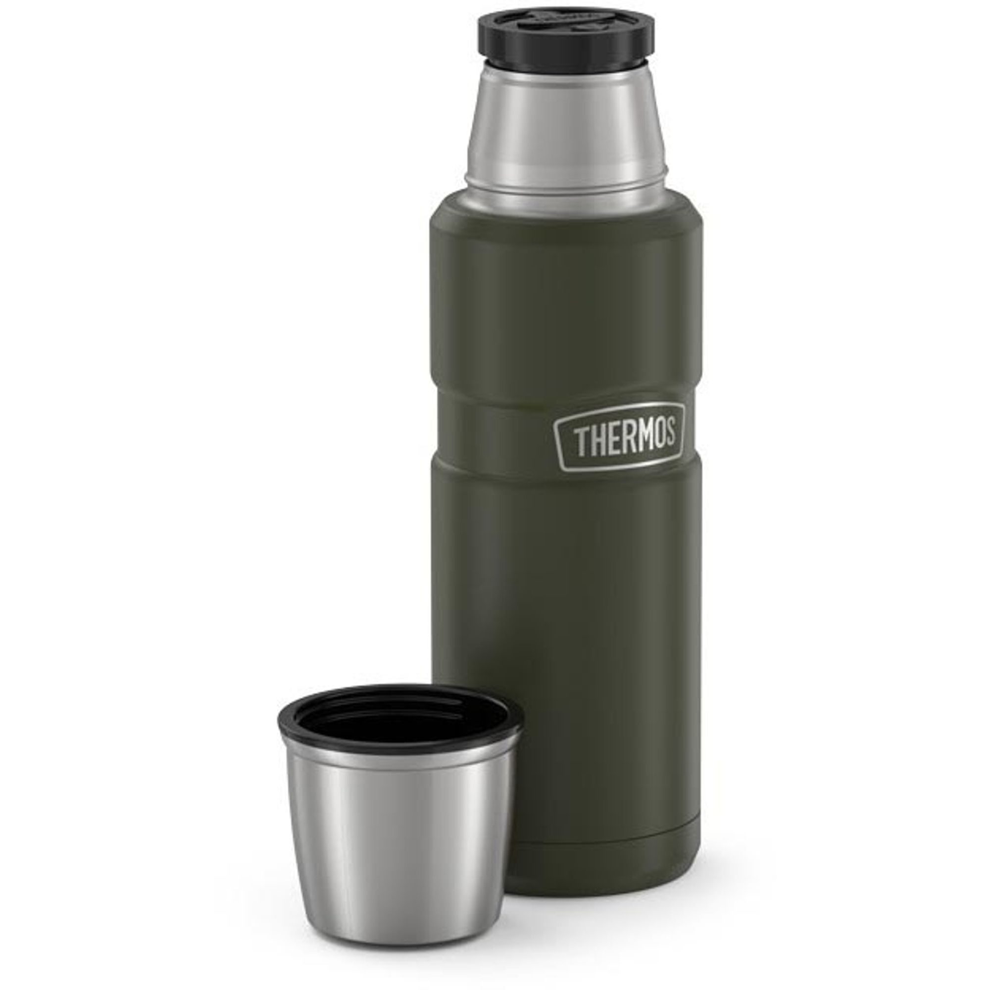 Termoska na nápoje 470 ml - vojenská zelená