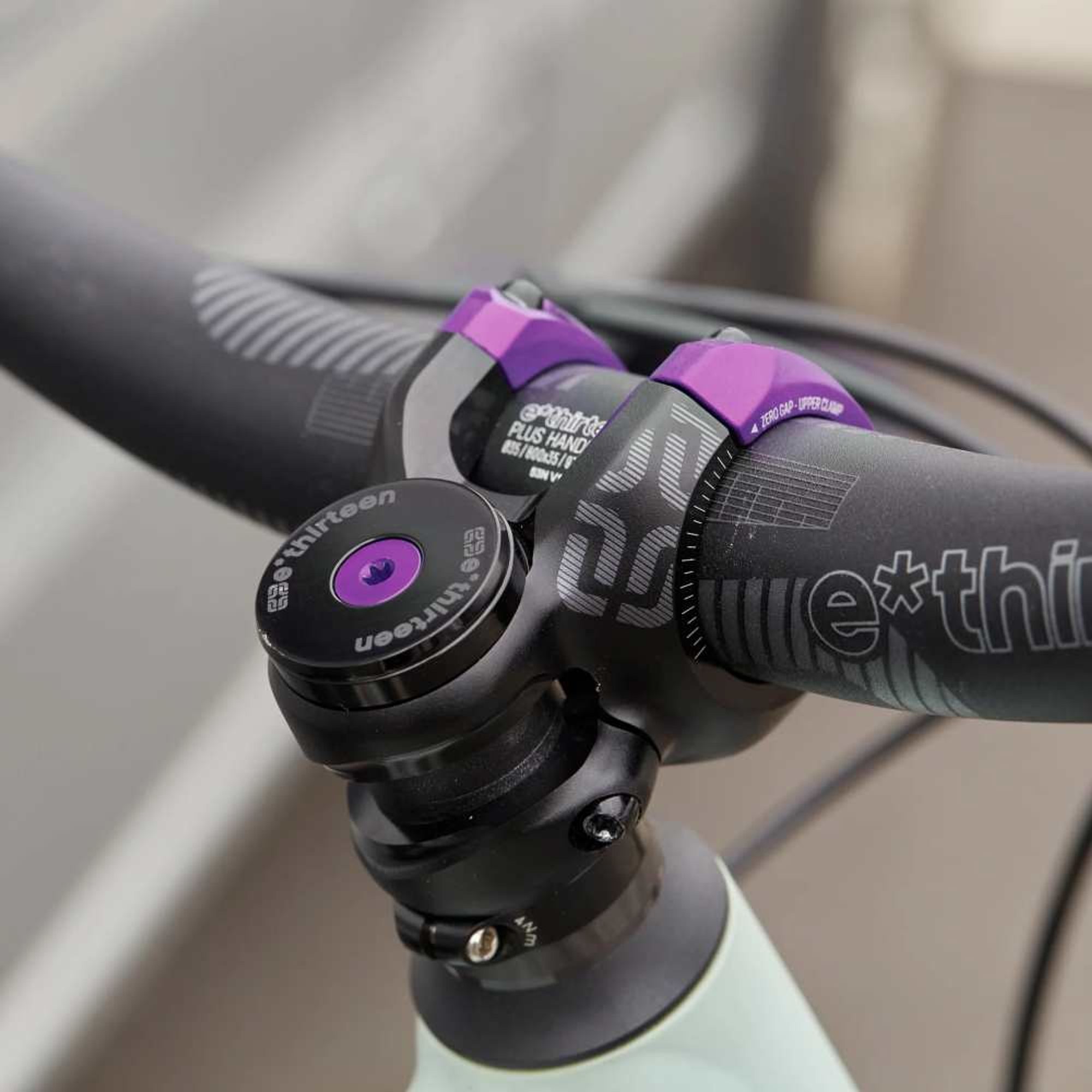Stem Top Cap | Incl. Bolt & Headset Spacers | Eggplant