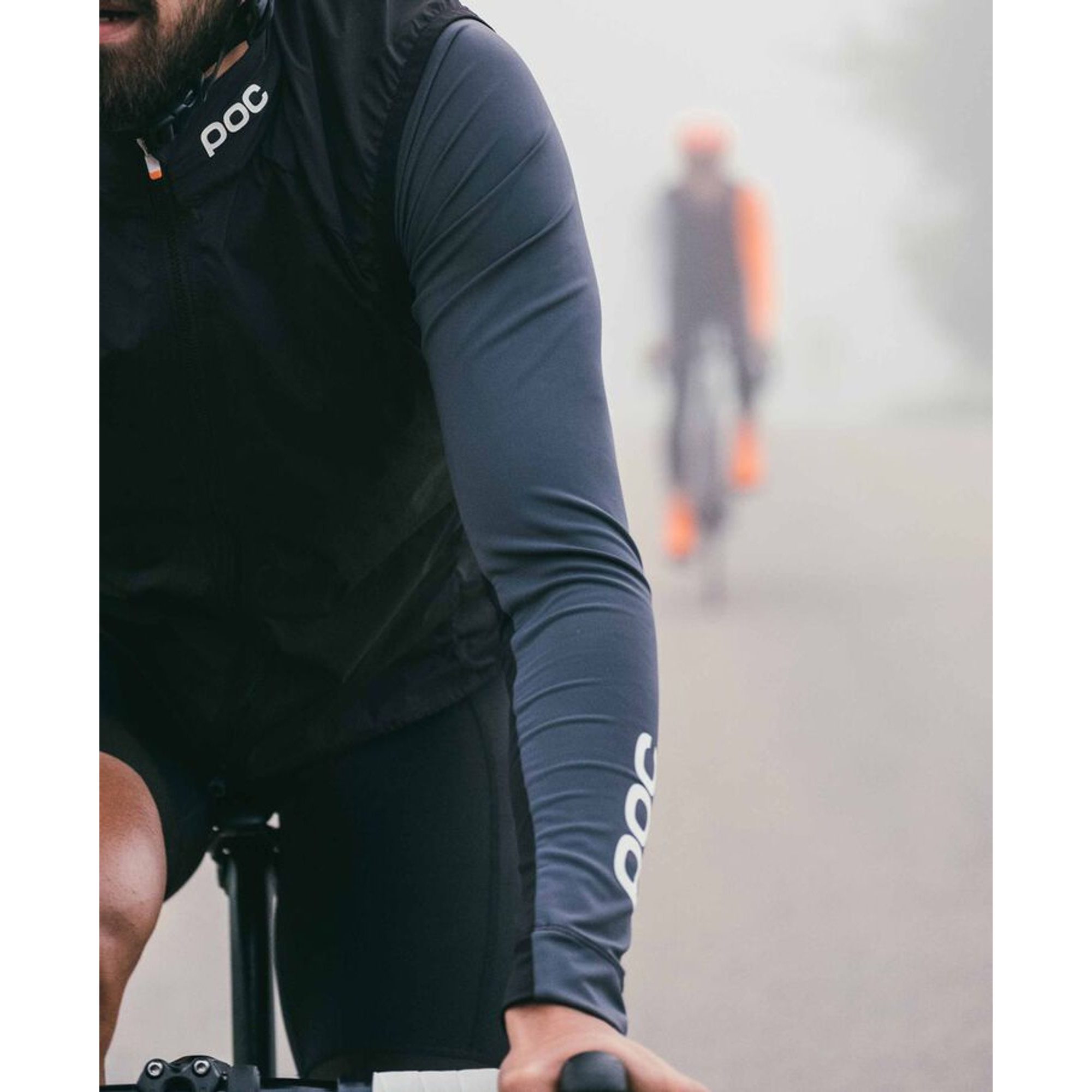 Essential Road Mid LS Jersey, Uranium Black/Sylvanite Grey
