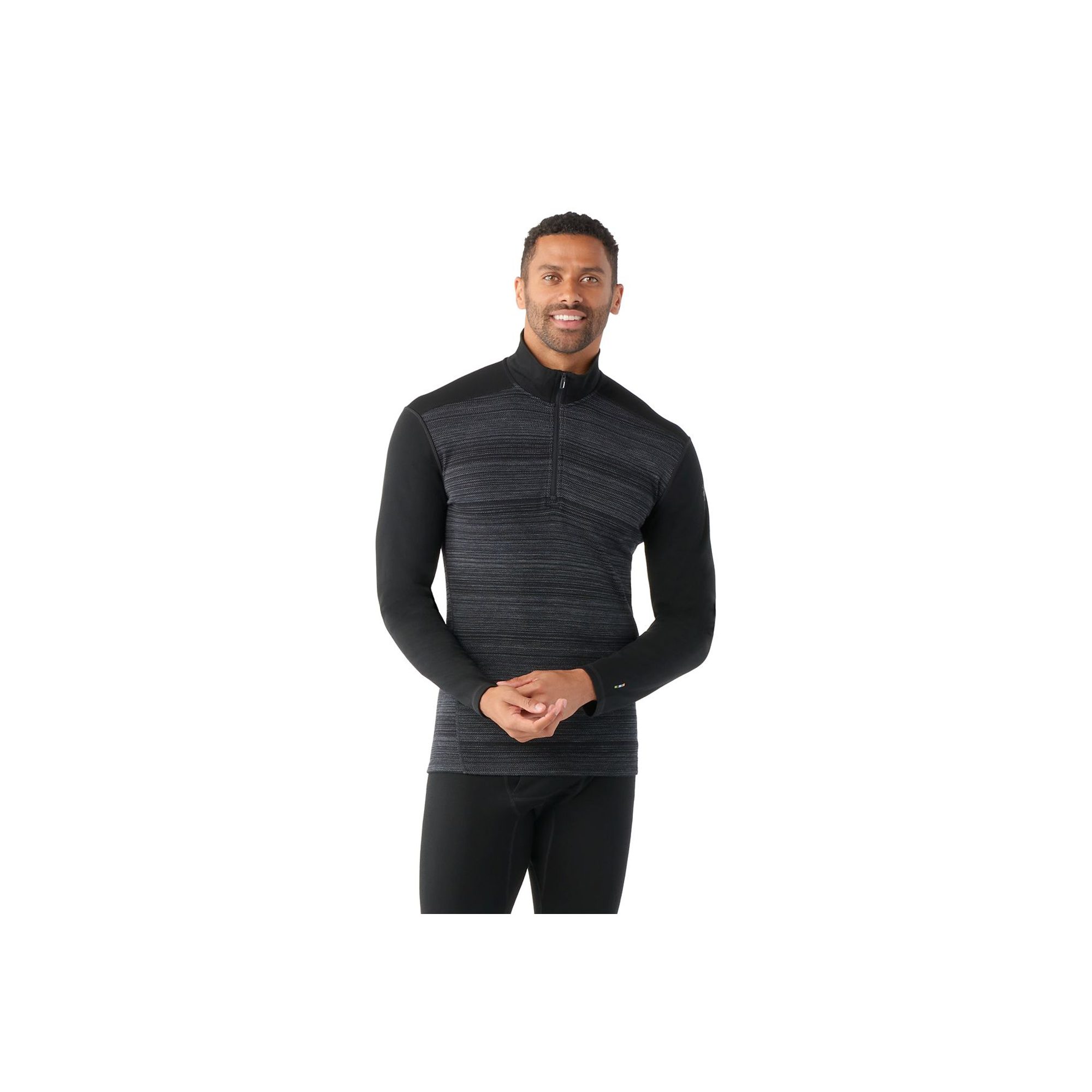 M CLASSIC THERMAL MERINO BL 1/4 ZIP black color shift