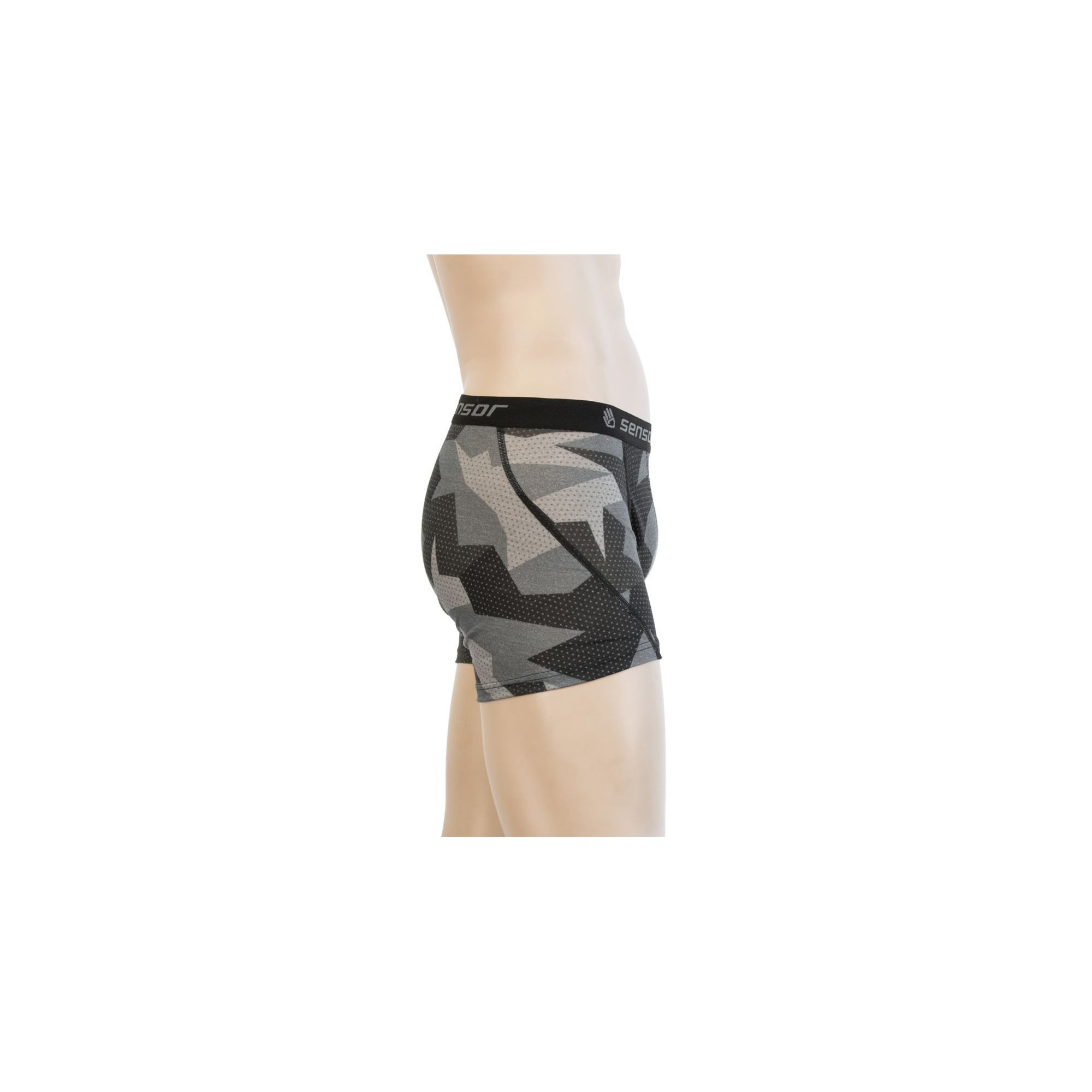 MERINO IMPRESS pánské trenky černá camo