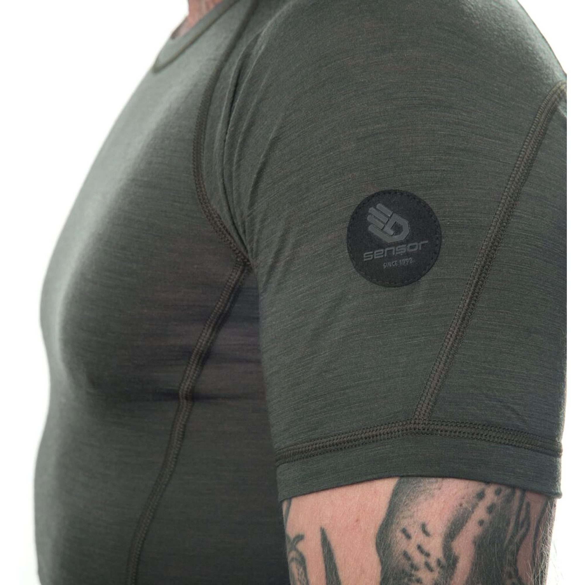 MERINO AIR pánské triko kr.rukáv olive green