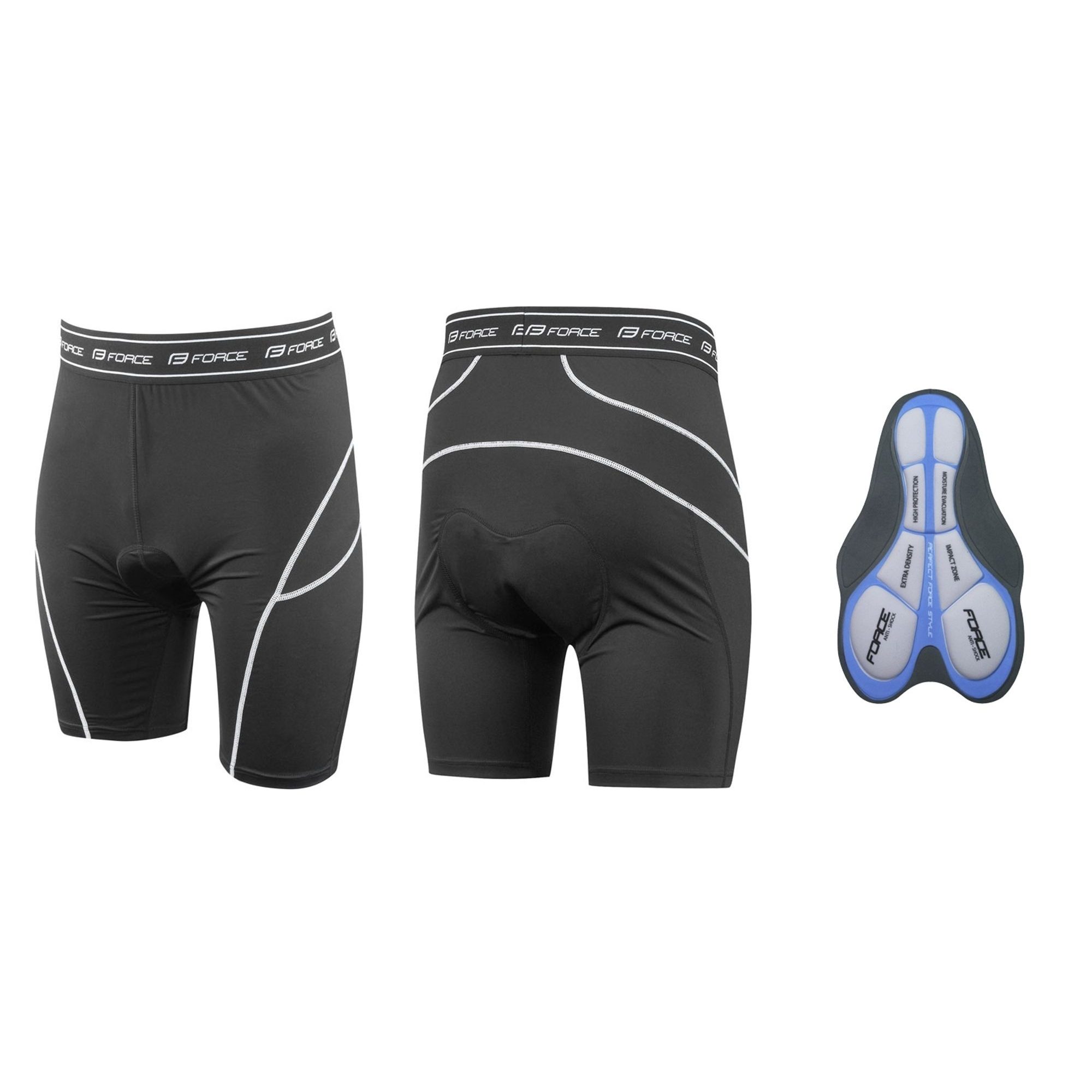 inner liner for MTB shorts, black