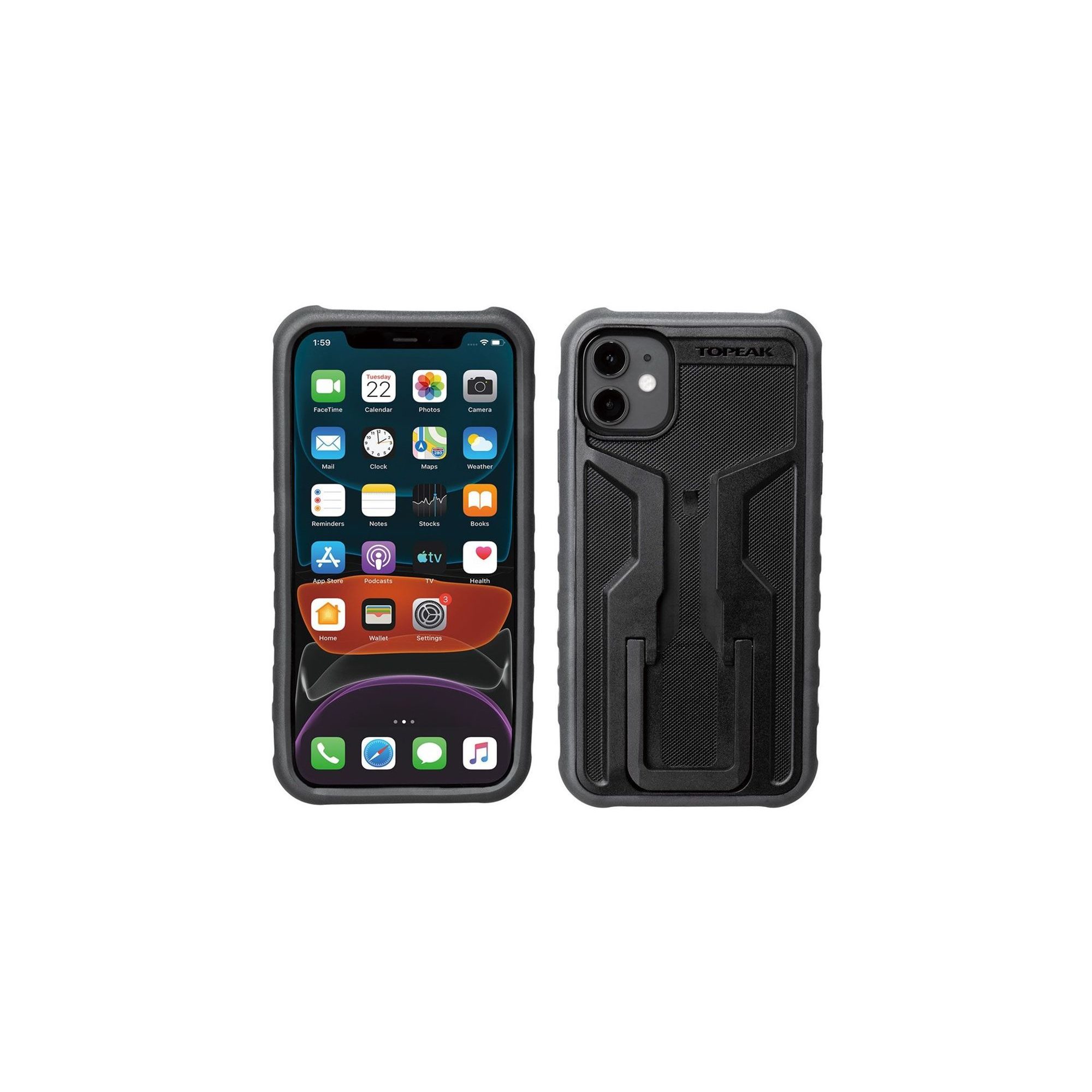RIDECASE pro iPhone 11 černá/šedá
