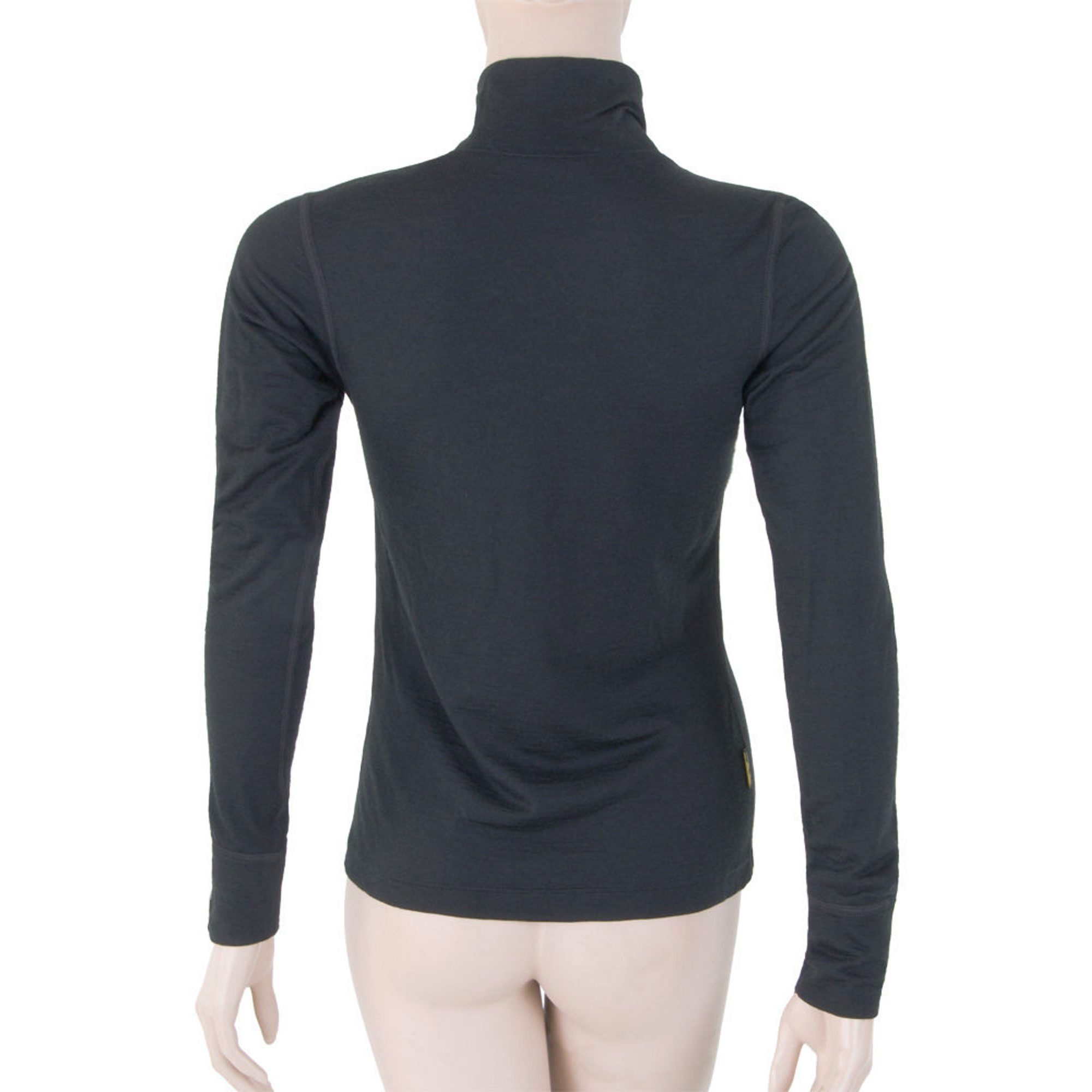 MERINO ACTIVE dámské triko dl.rukáv stoják zip černá