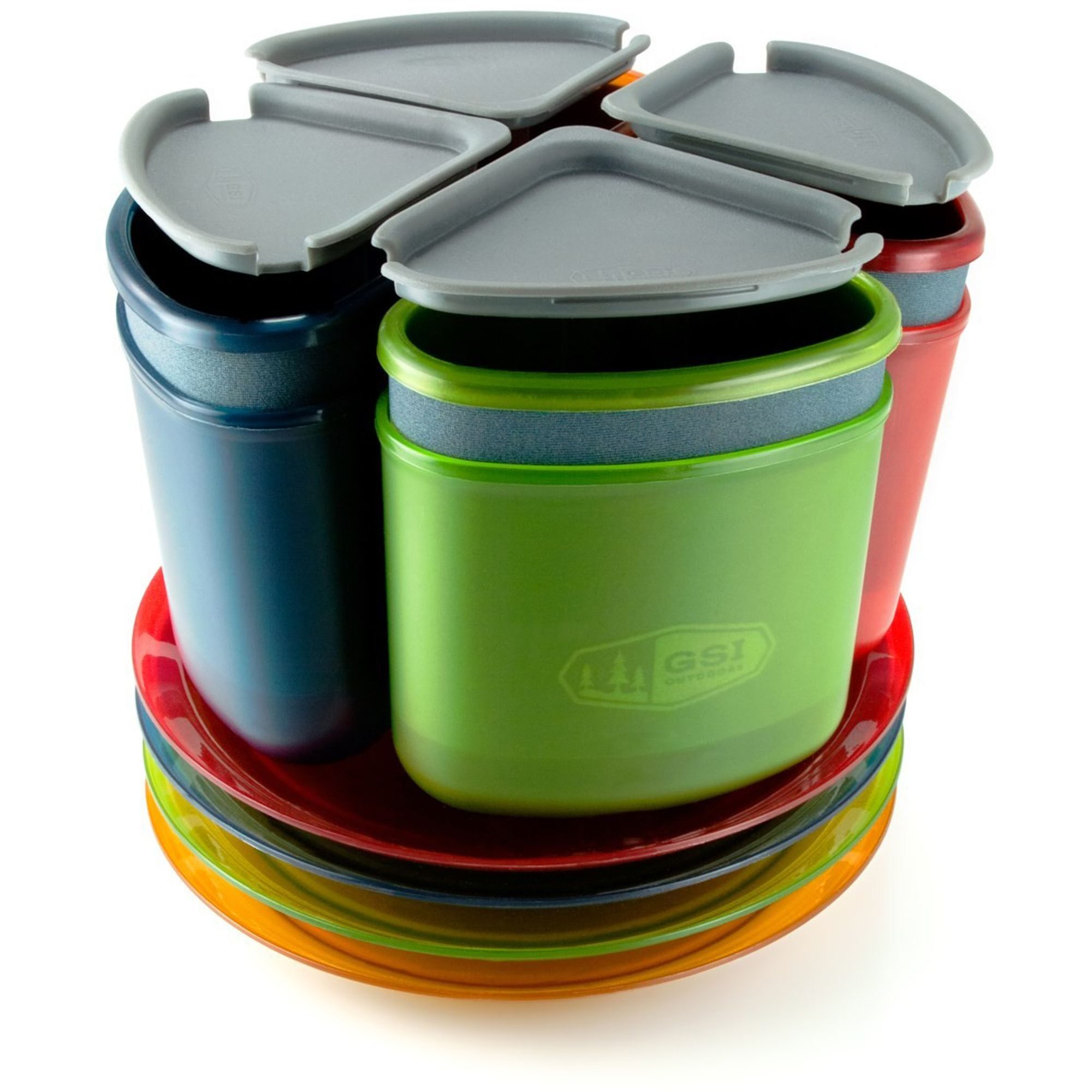 Infinity 4 Person Compact Tableset, Multicolor
