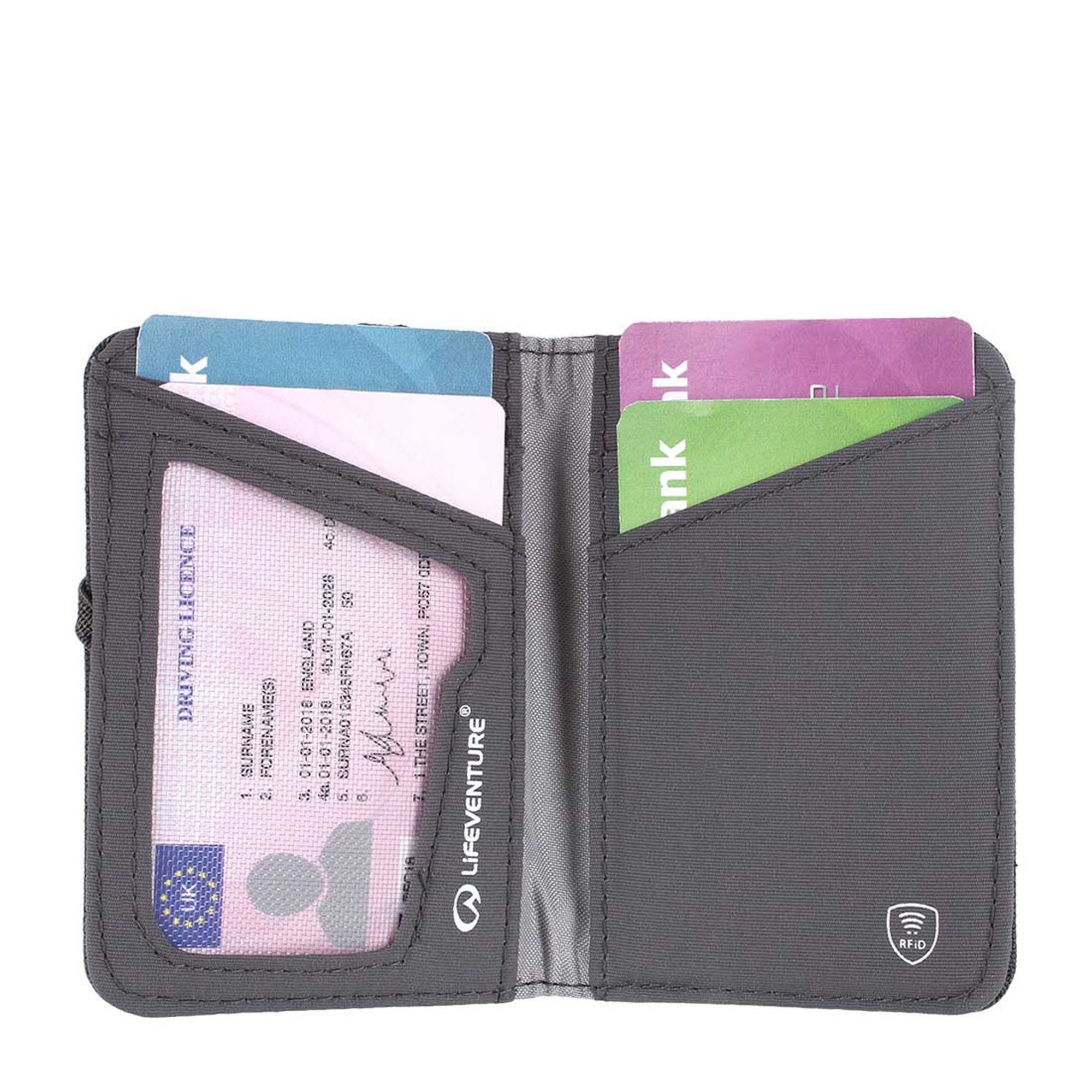 RFiD Card Wallet grey
