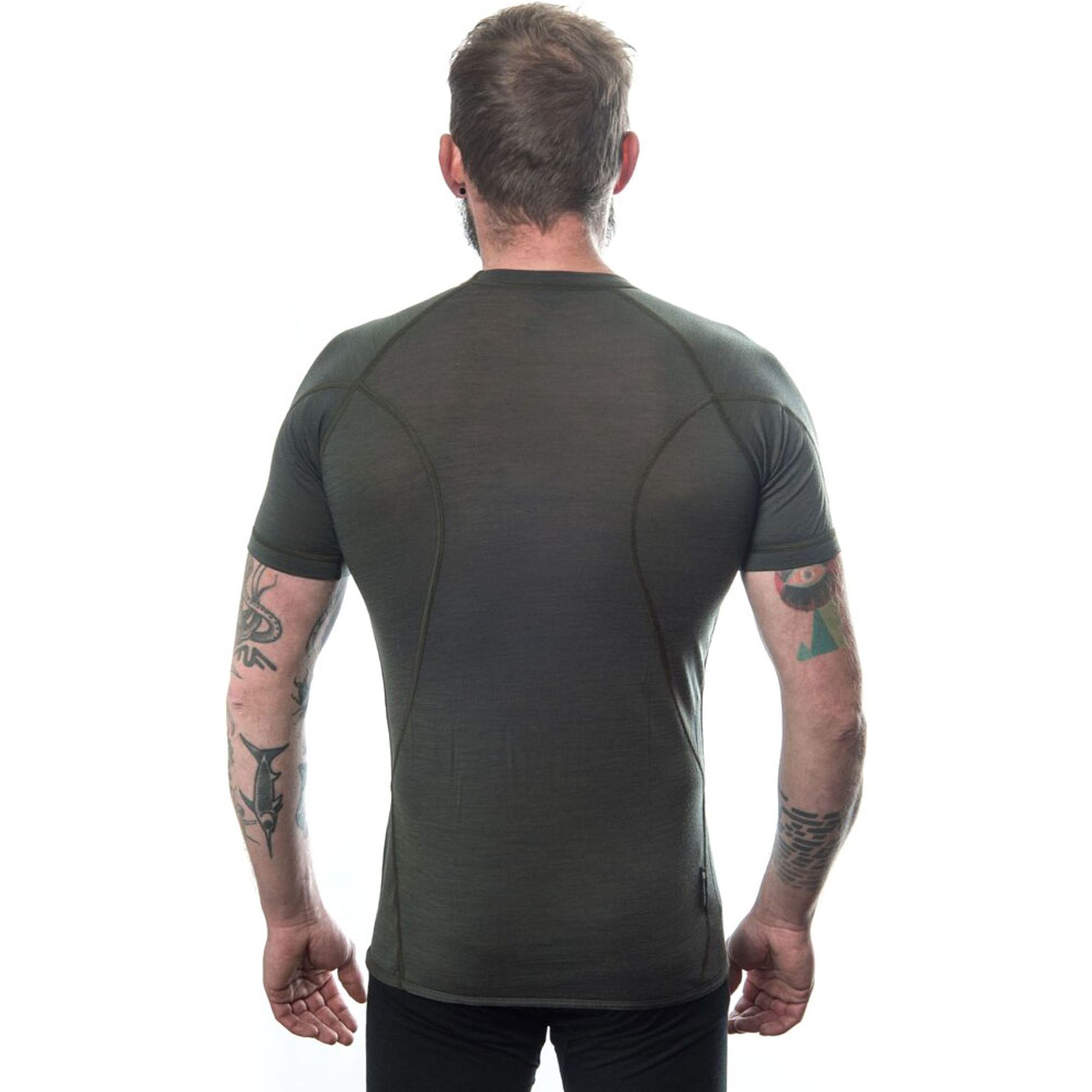 MERINO AIR pánské triko kr.rukáv olive green
