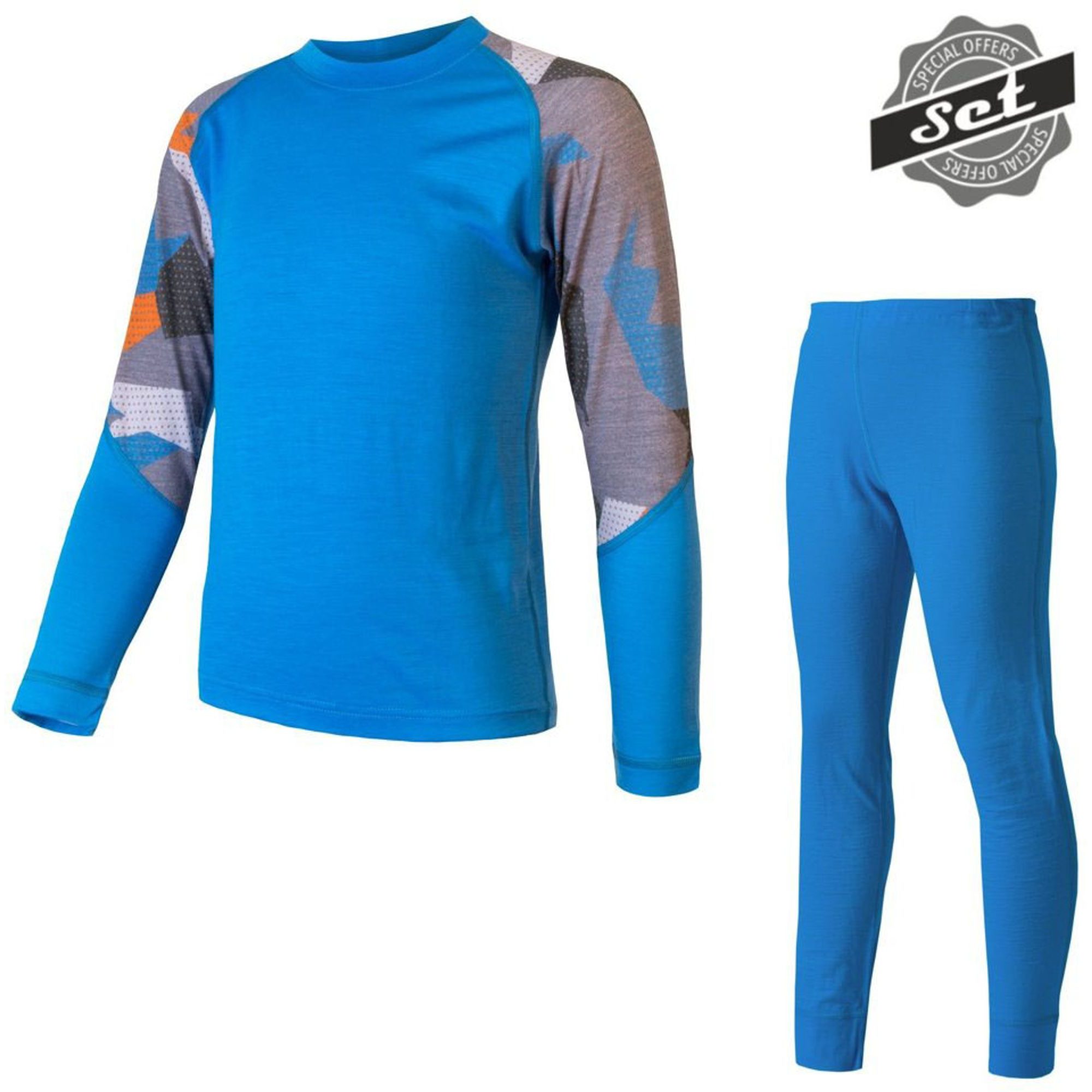 MERINO IMPRESS SET modrá/camo