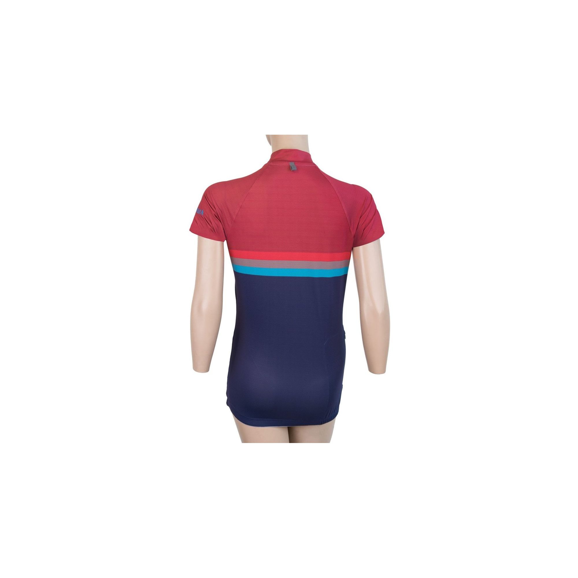 CYKLO SUMMER STRIPE dámský dres kr.rukáv, modrá/lilla