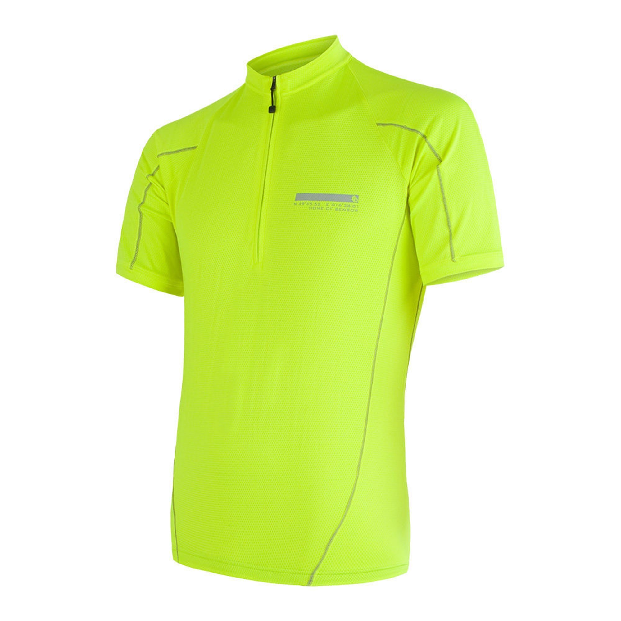 CYKLO ENTRY pánský dres kr.ruk., žlutá reflex