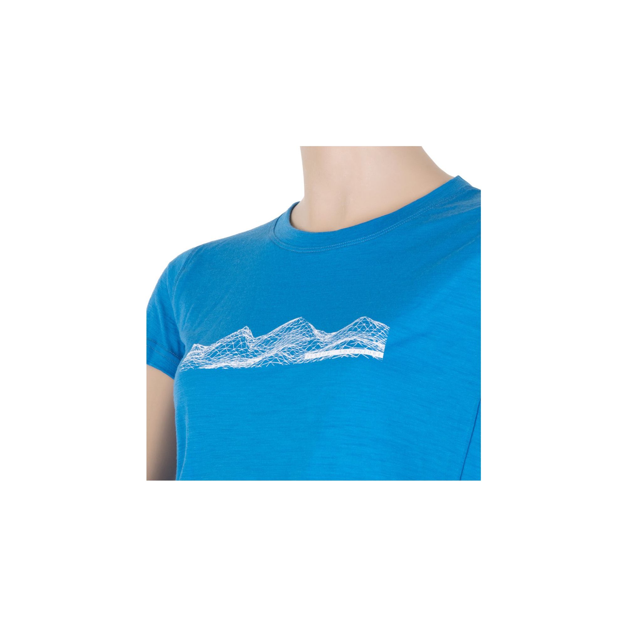 MERINO ACTIVE PT MOUNTAINS dámské triko kr.rukáv modrá
