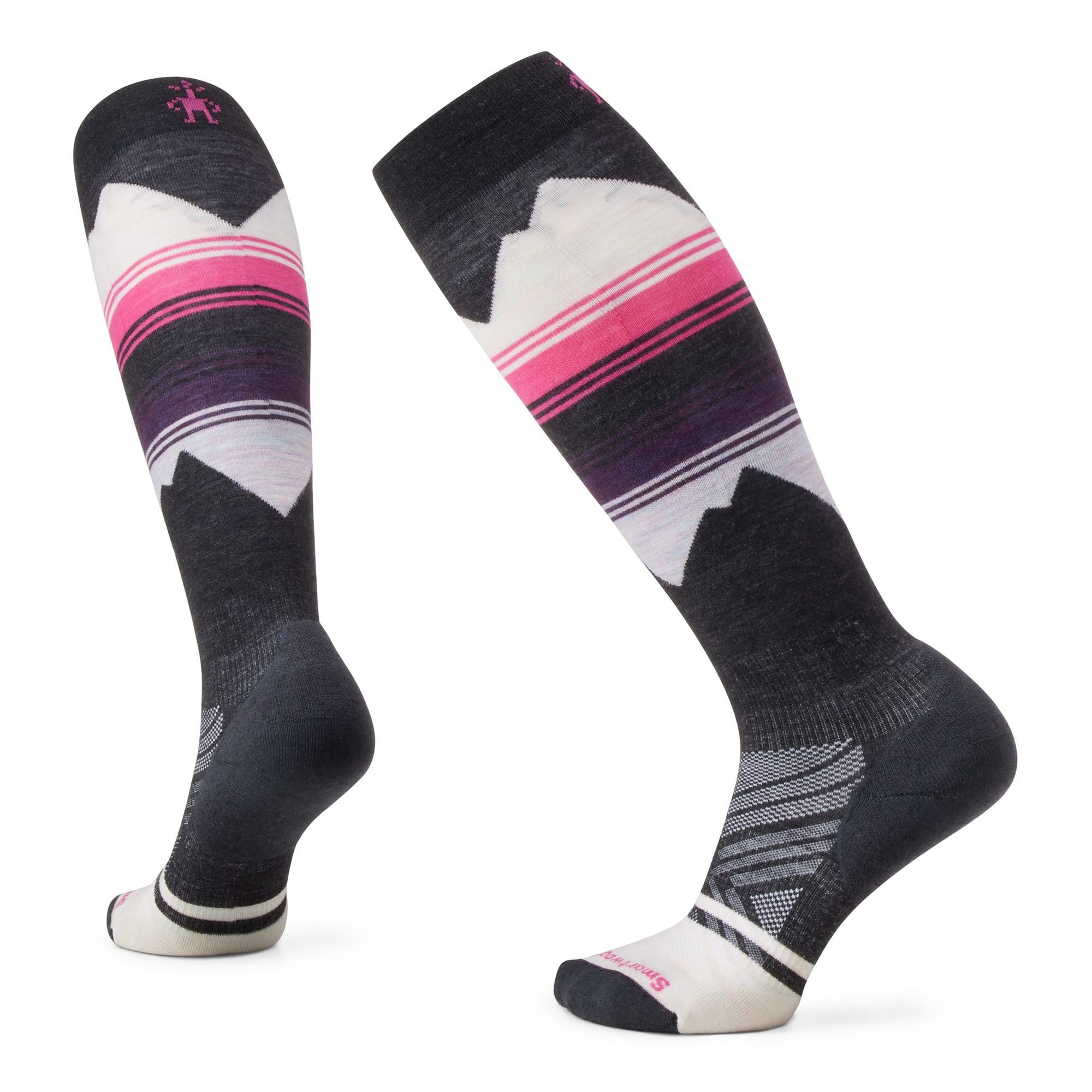 Women's Ski Targeted Cushion OTC Socks Ski CHARCOAL
