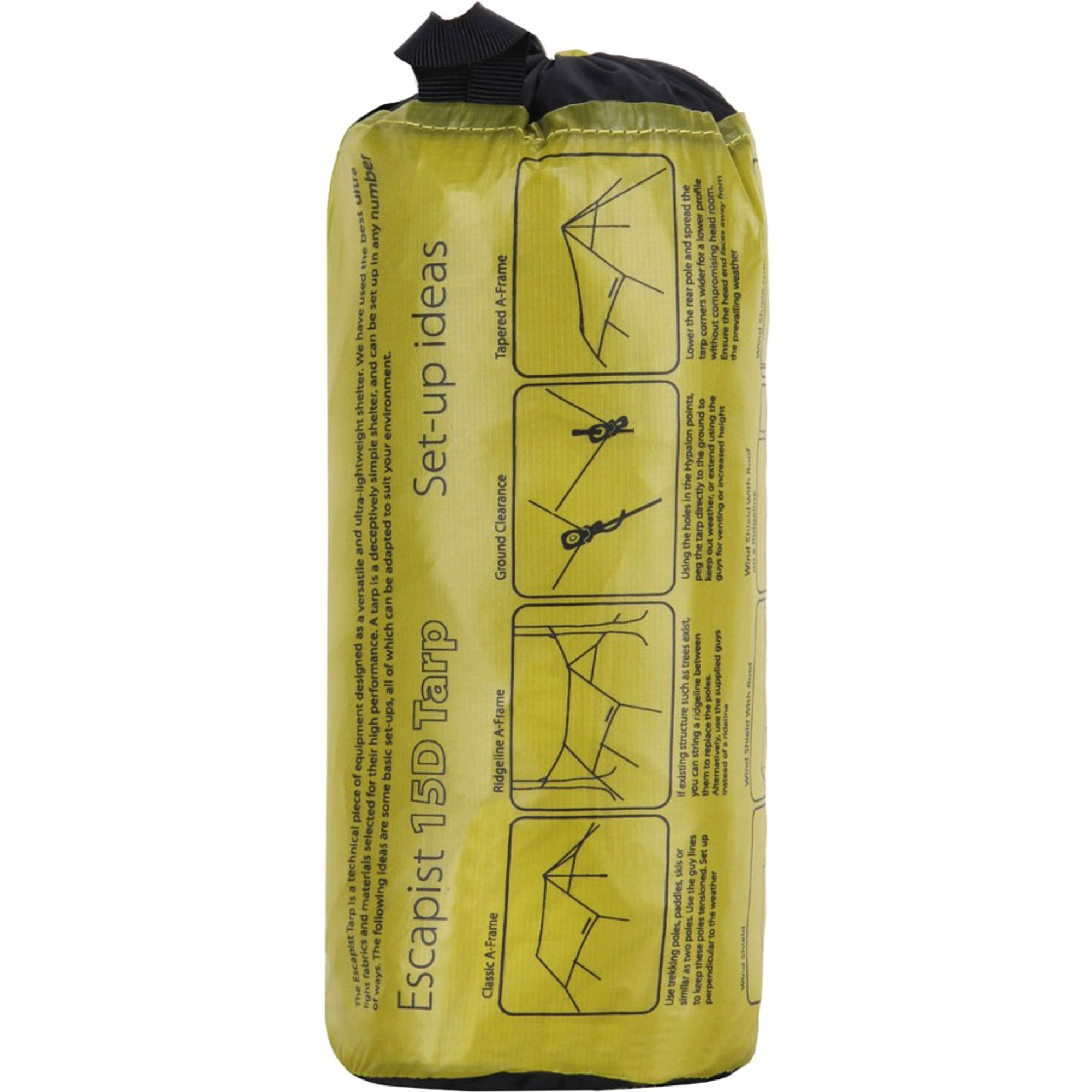Escapist 15D Tarp Large 3m x 3m Lime