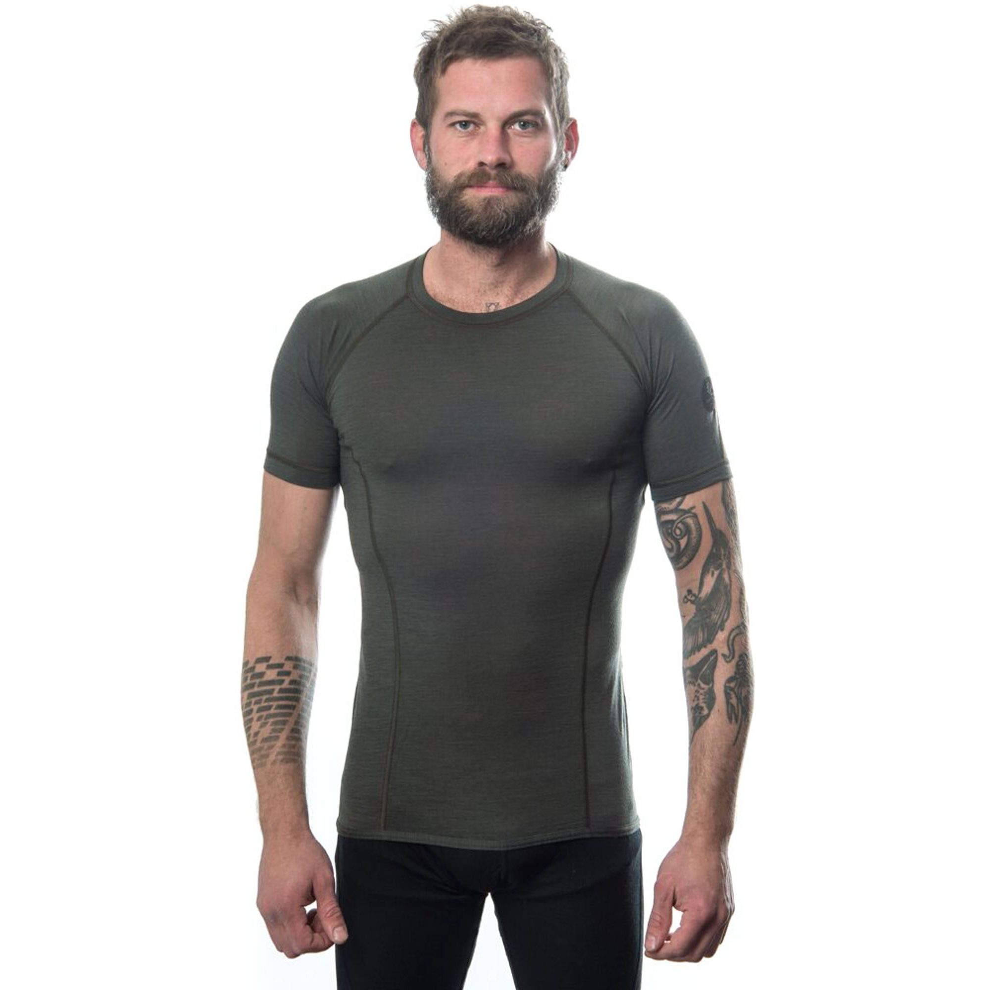 MERINO AIR pánské triko kr.rukáv olive green
