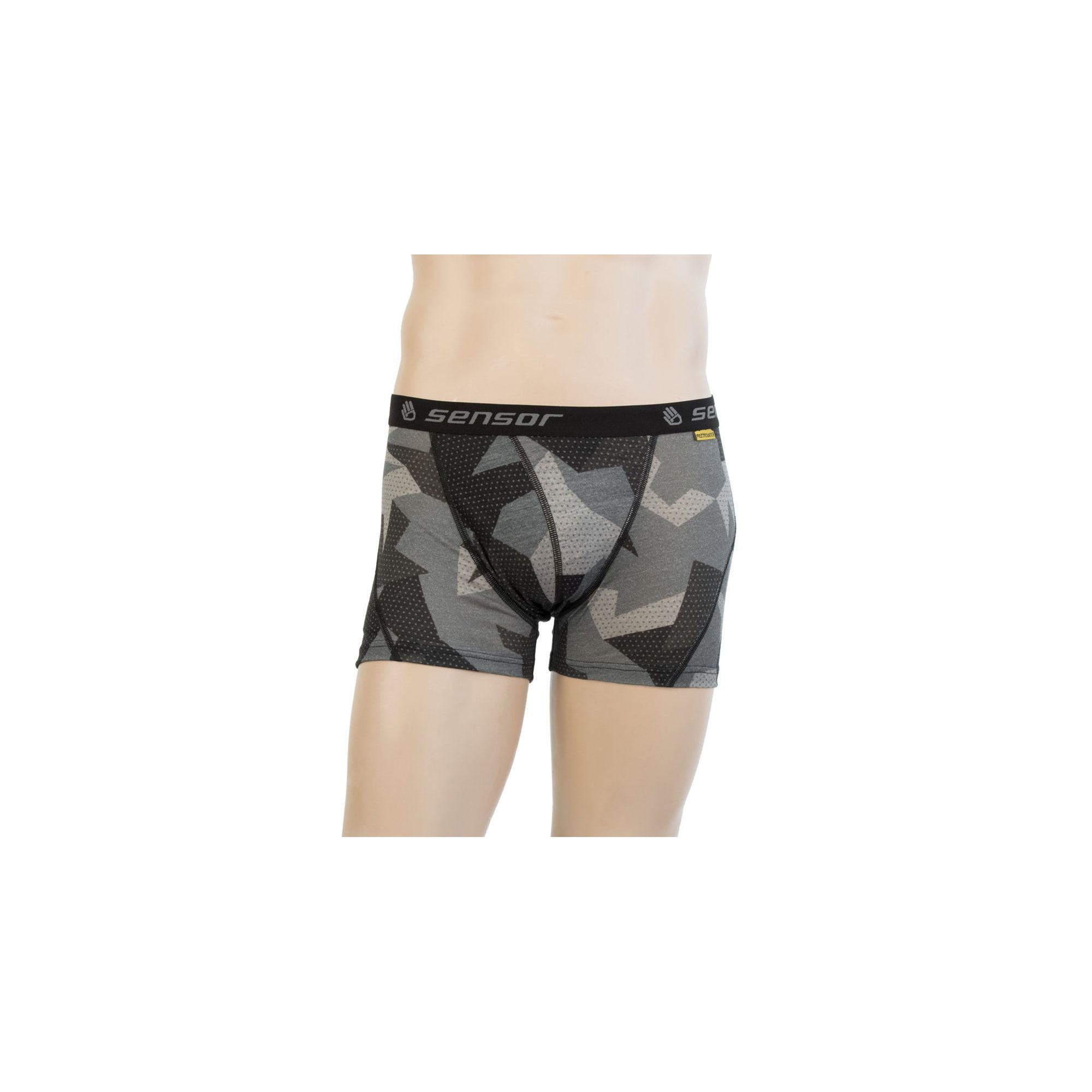MERINO IMPRESS pánské trenky černá camo