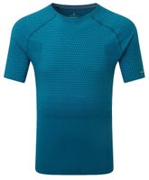 RONHILL M TECH MARAT S/S TEE prus.blu/lime