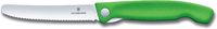 VICTORINOX 6.7836.F4B Skládací svačinový nůž Swiss Classic, zelený, vlnkované ostří