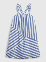 GAP 861625-00 Dětské pruhované šaty Modrá