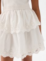 GAP 881397-00 Dětské krajkové šaty Bílá