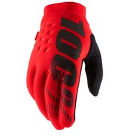 100% BRISKER Gloves Red