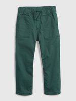 GAP 434992-00 Dětské plátěné kalhoty carpenter Zelená