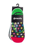 MEATFLY Meatfly Low socks - Triple pack, L/ Fuchsia