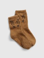GAP 483429-04 Dětské měkké ponožky Hnědá