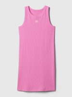GAP 434398-02 Dětské žebrované šaty Růžová