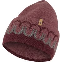 FJÄLLRÄVEN Övik Path Knit Beanie, Dark Garnet-Mesa Purple