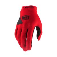 100% RIDECAMP Youth Gloves Red