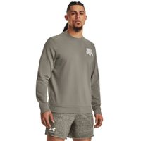 UNDER ARMOUR Rival Terry Graphic Crew-GRN