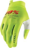 100% ITRACK Gloves Fluo Yellow