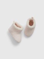 GAP 779954-01 Baby zateplené botičky sherpa Růžová