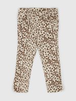 GAP 432806-00 Dětské legíny leopard Béžová