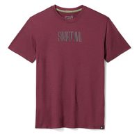 SMARTWOOL SMARTWOOL ACTIVE LOGO GRAPHIC SS TEE, black cherry