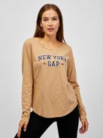 GAP 409451-02 Tričko New York GAP organic Béžová