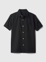 GAP 858546-00 Dětská lněná košile Černá