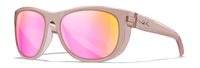 WILEY X WEEKENDER Captivate Polarized - Rose Gold Mirror - Smoke Green/Crystal Blush