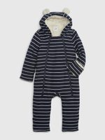 GAP 779847-02 Baby zimní kombinéza sherpa Tmavě modrá