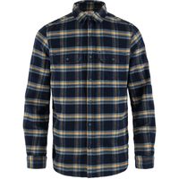 FJÄLLRÄVEN Övik Heavy Flannel Shirt M Dark Navy-Buckwheat Brown
