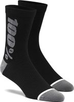 100% RYTHYM Merino Performance Socks Black/Grey