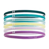 UNDER ARMOUR Mini Headbands (6pk), Hydro Teal / Circuit Teal / White