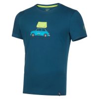 LA SPORTIVA Cinquecento T-Shirt M Storm Blue/Lime Punch