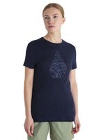 ICEBREAKER W Mer 150 Tech Lite III SS Tee Hike Path MIDNIGHT NAVY