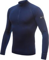 SENSOR MERINO ACTIVE pánské triko dl.rukáv stoják zip deep blue